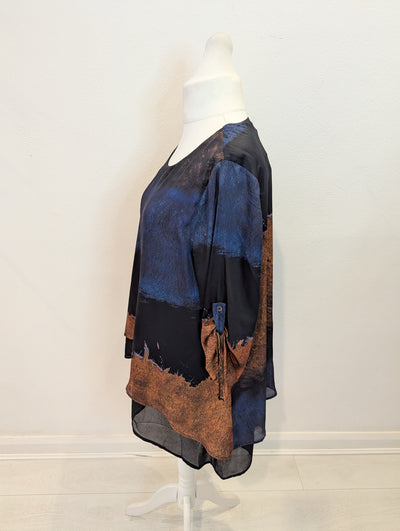 Saloos Navy Brown Tunic 16