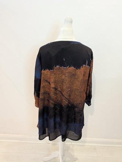 Saloos Navy Brown Tunic 16