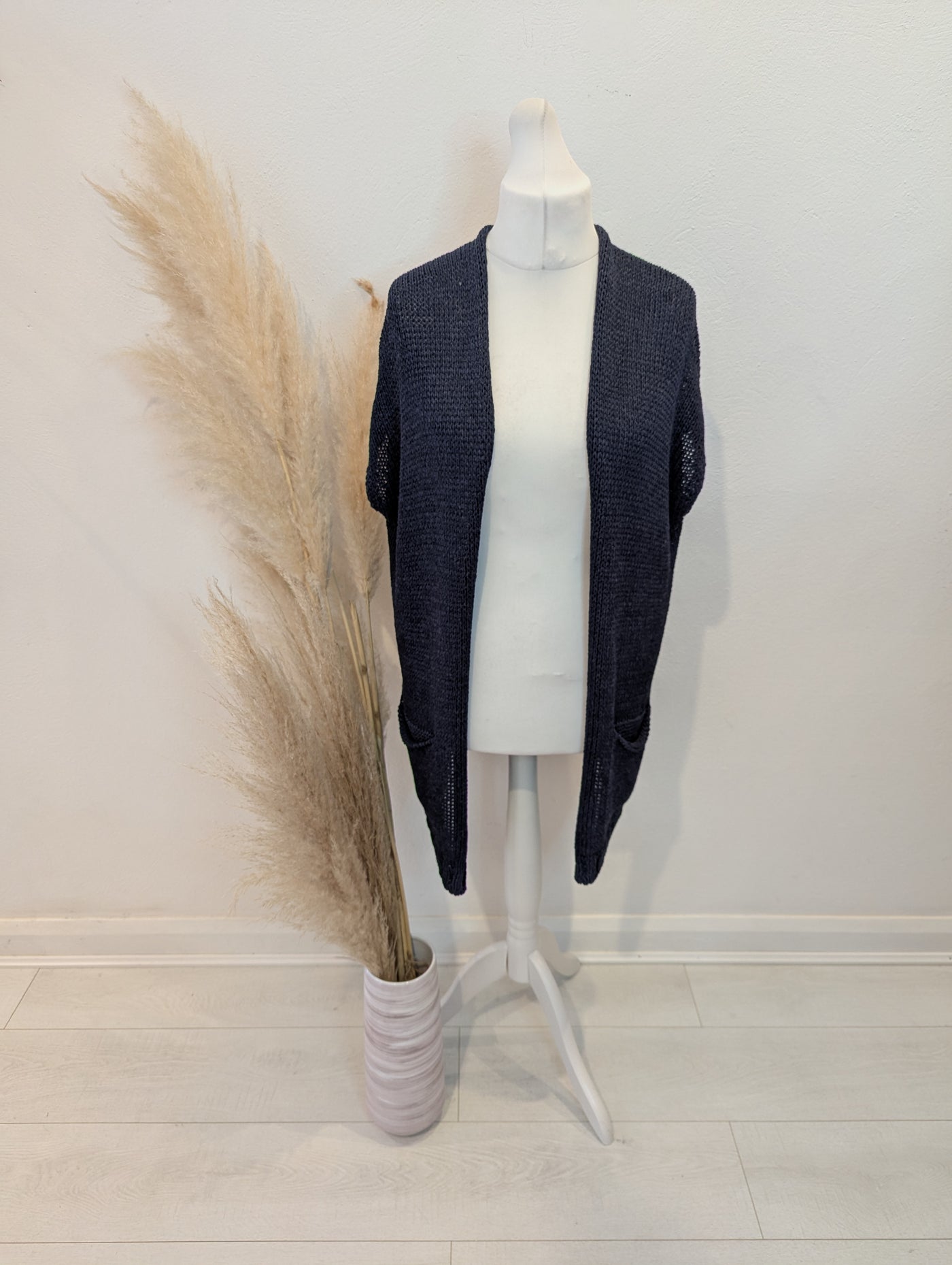Humility Slate Wool Sleeveless Gilet Large