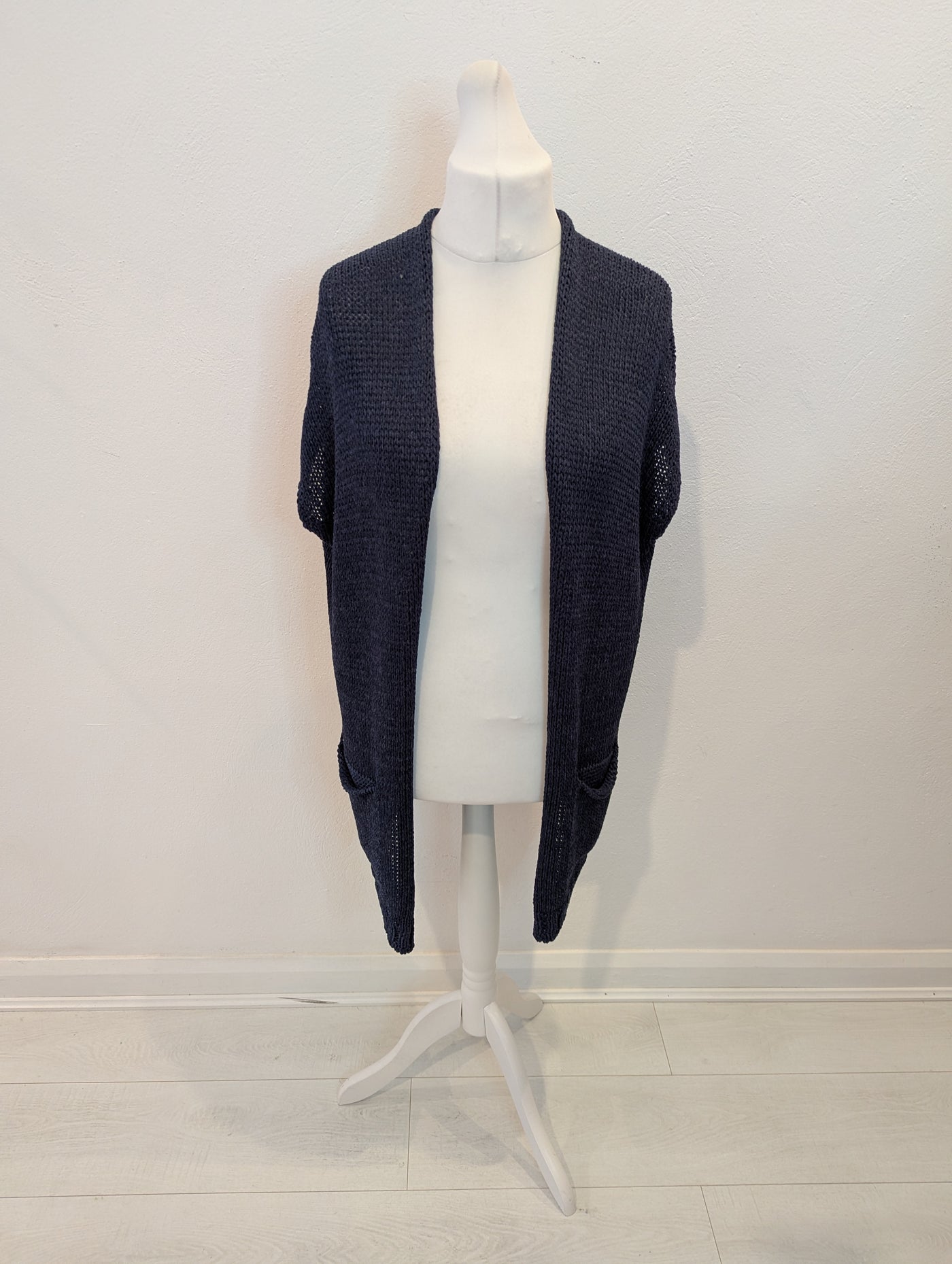 Humility Slate Wool Sleeveless Gilet Large