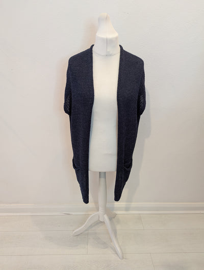 Humility Slate Wool Sleeveless Gilet Large