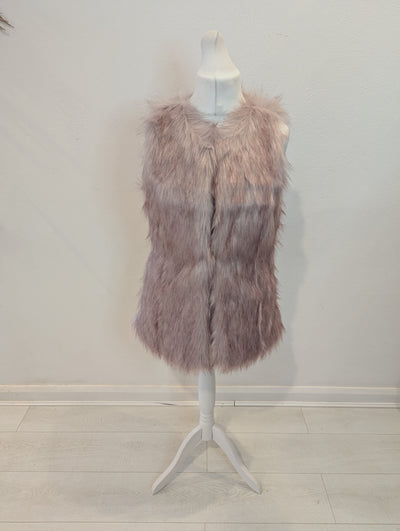 Oasis Pink Fur Gilet 10