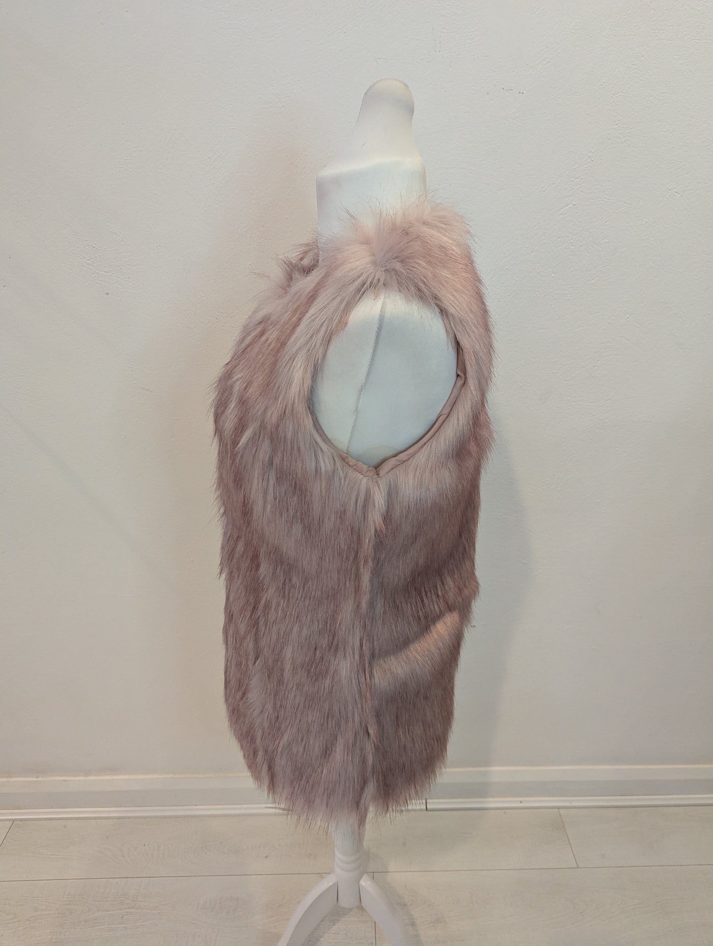 Oasis Pink Fur Gilet 10