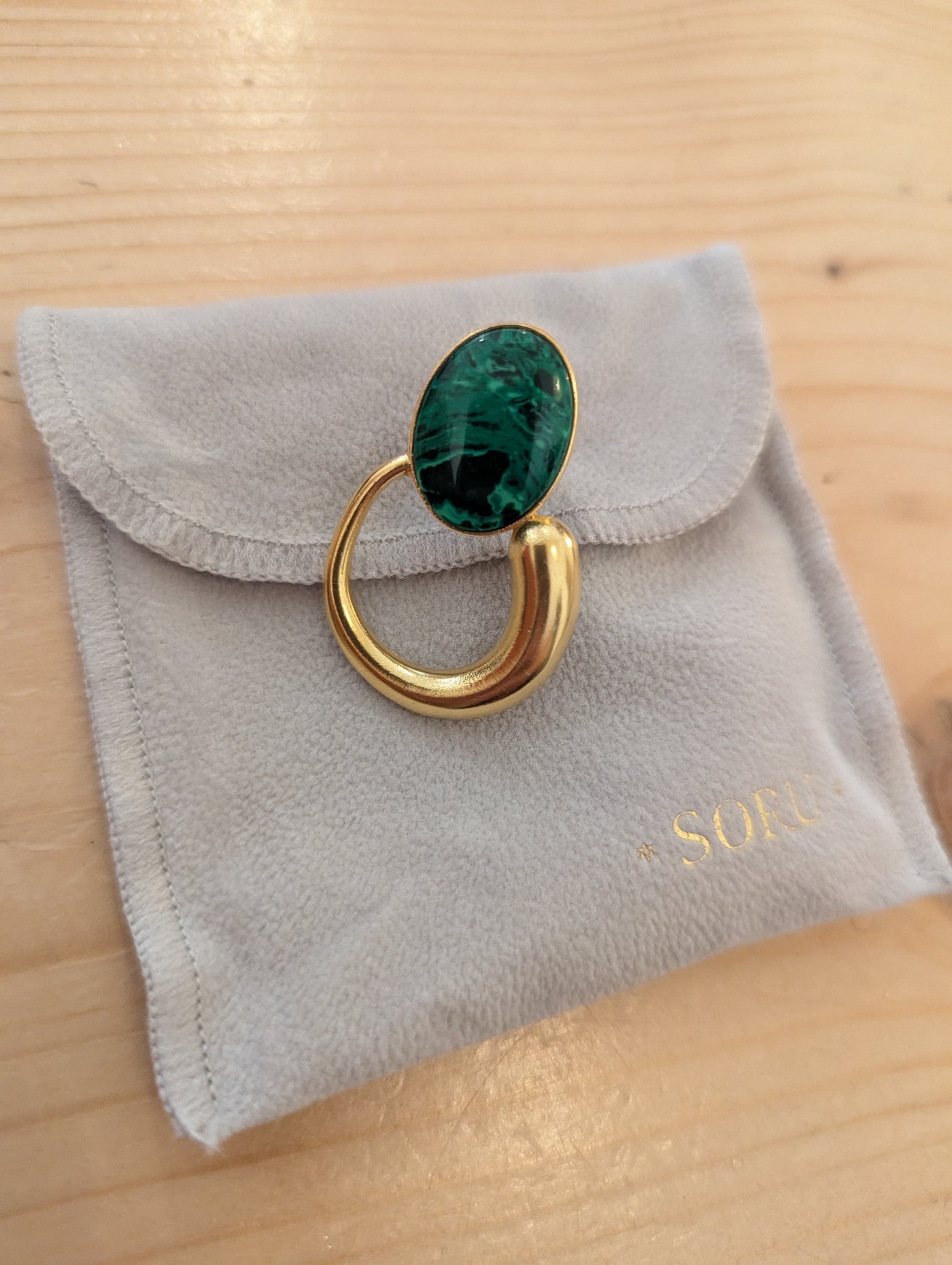 Soru Green Malachite Earrings