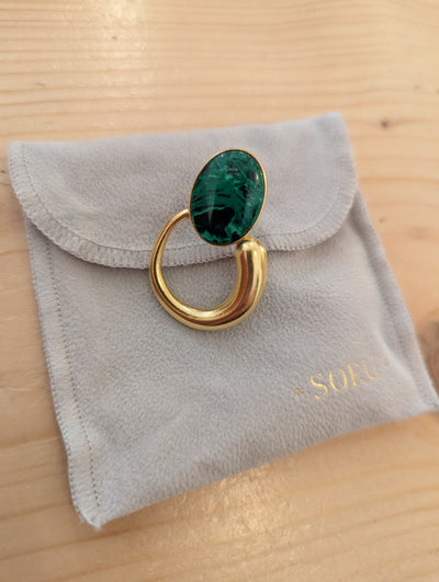 Soru Green Malachite Earrings