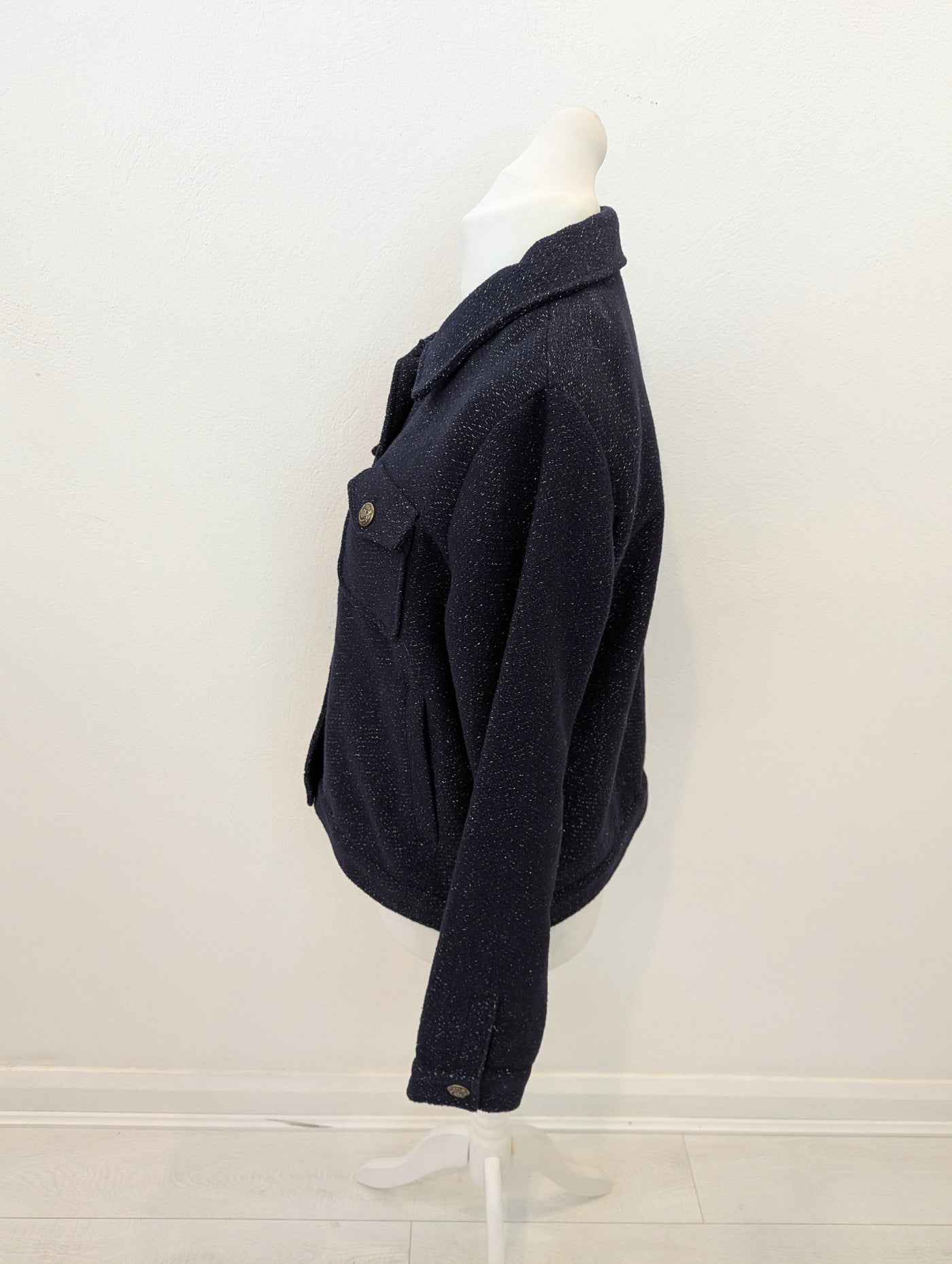 Ana Jakobs Navy Glitter Jacket L