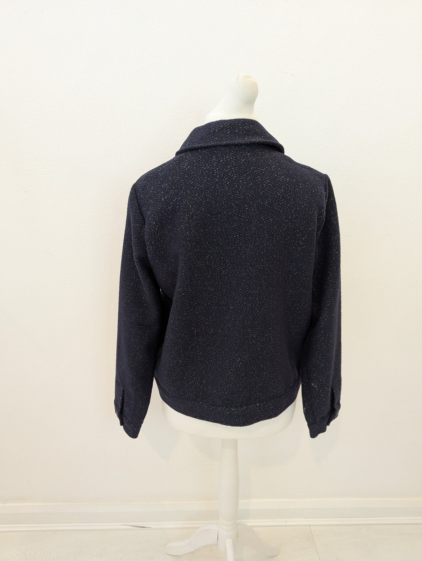 Ana Jakobs Navy Glitter Jacket L