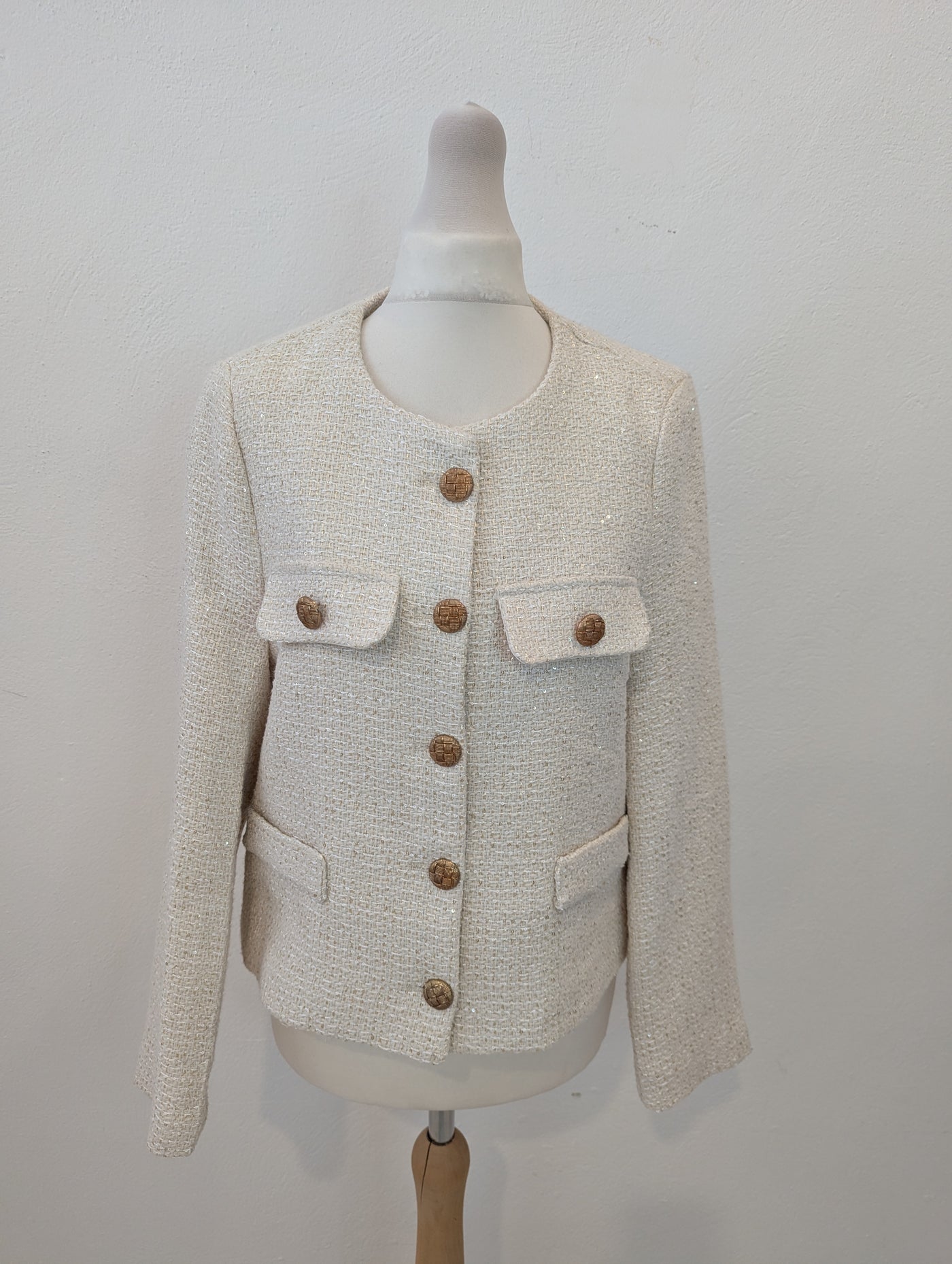 Charlotte Tess Cream Jacket S NWT