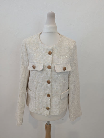Charlotte Tess Cream Jacket S NWT