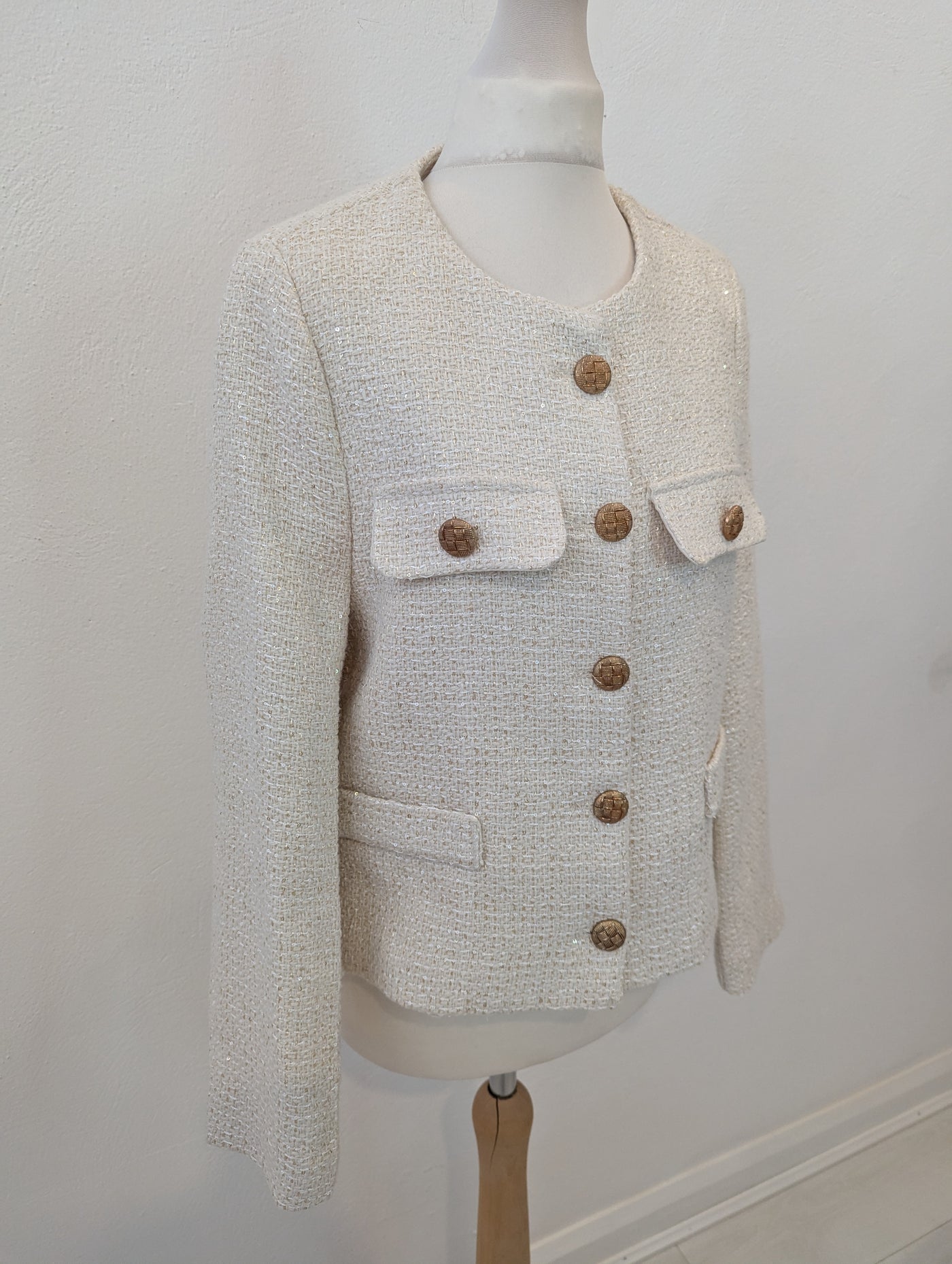 Charlotte Tess Cream Jacket S NWT