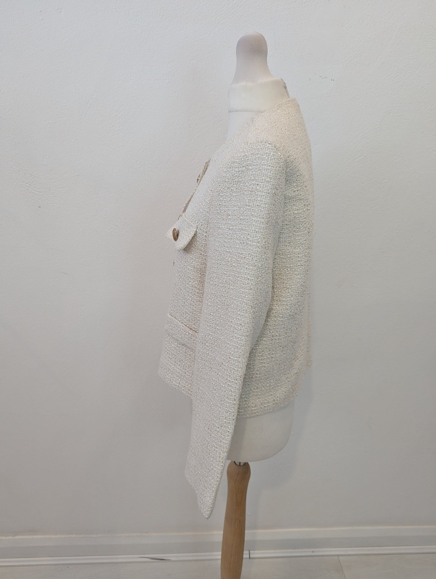 Charlotte Tess Cream Jacket S NWT