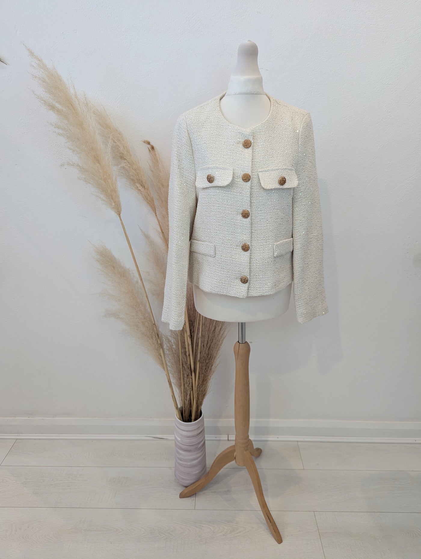 Charlotte Tess Cream Jacket S NWT