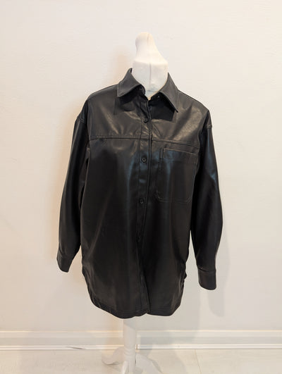 H& M Pleather Shacket M