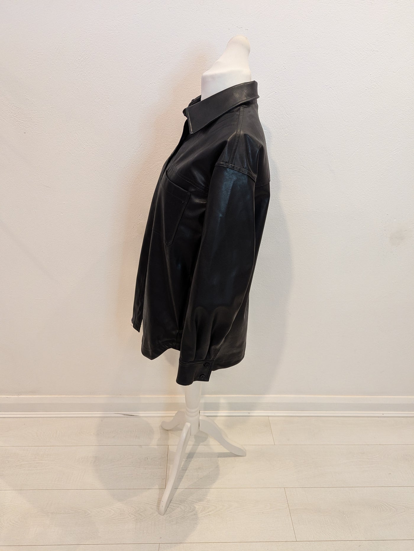 H& M Pleather Shacket M