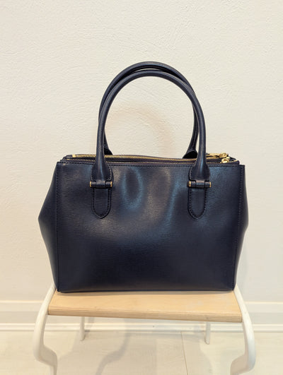 Ralph Lauren small navy Newbury tote