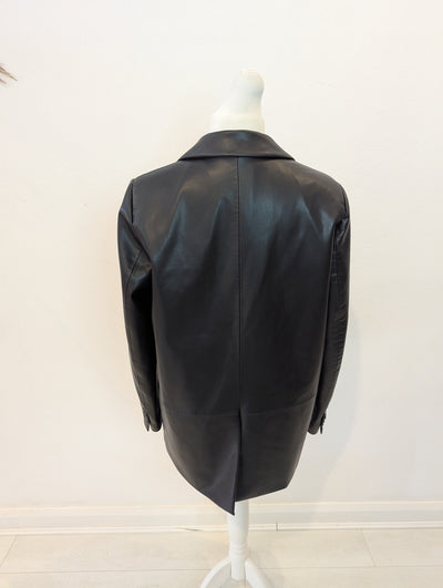 Zara Pleather Blazer L