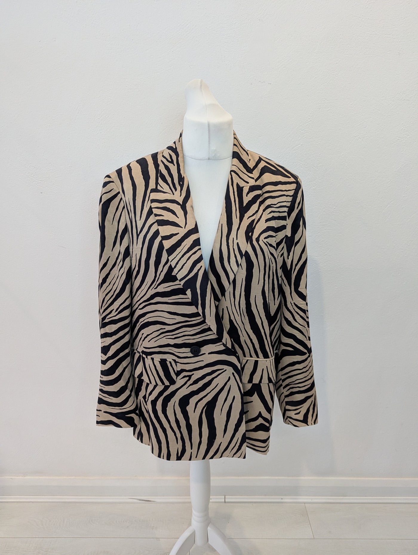 Zara Animal Print Blazer L