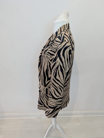 Zara Animal Print Blazer L
