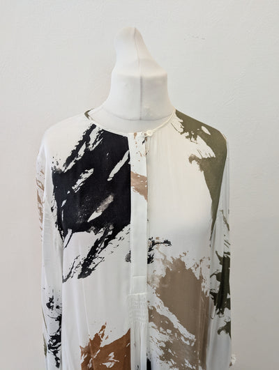 Q Neel White Mix Shirt Dress 18