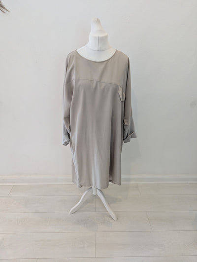 Elsewhere Taupe Dress L