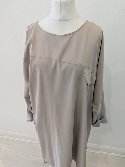 Elsewhere Taupe Dress L
