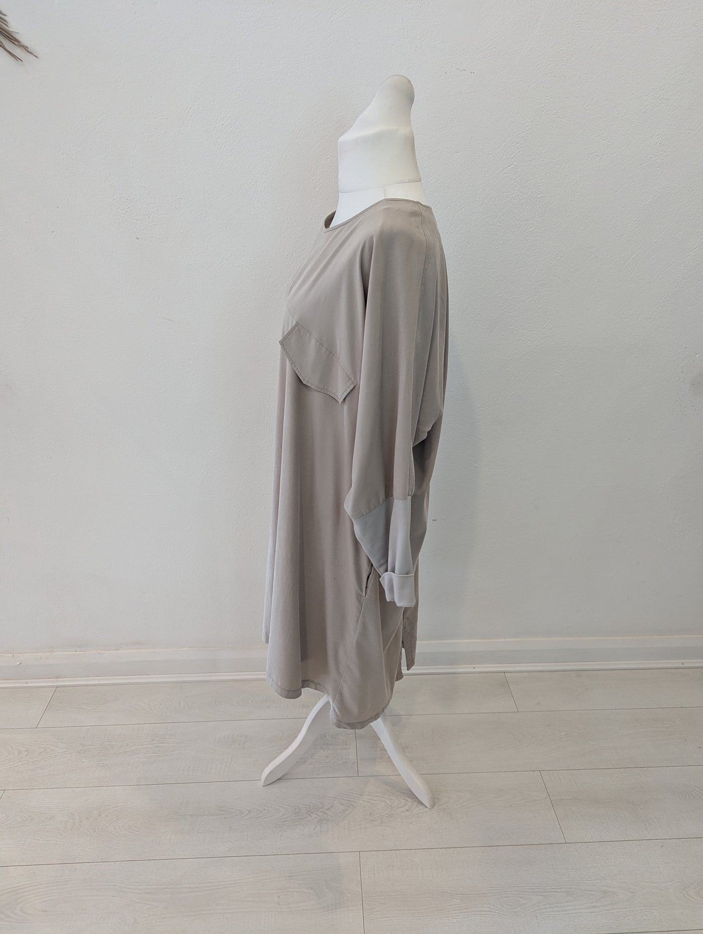Elsewhere Taupe Dress L