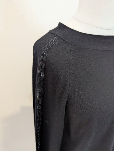 Marella Black tie back Jumper XXL