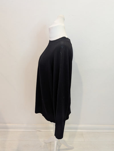 Marella Black tie back Jumper XXL