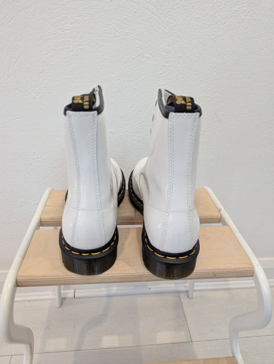 Dr Martens White Patent Leather 6.5 RRP £130