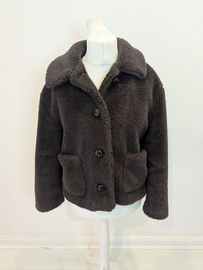 Zara Brown Teddy Bomber M
