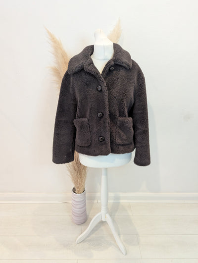 Zara Brown Teddy Bomber M