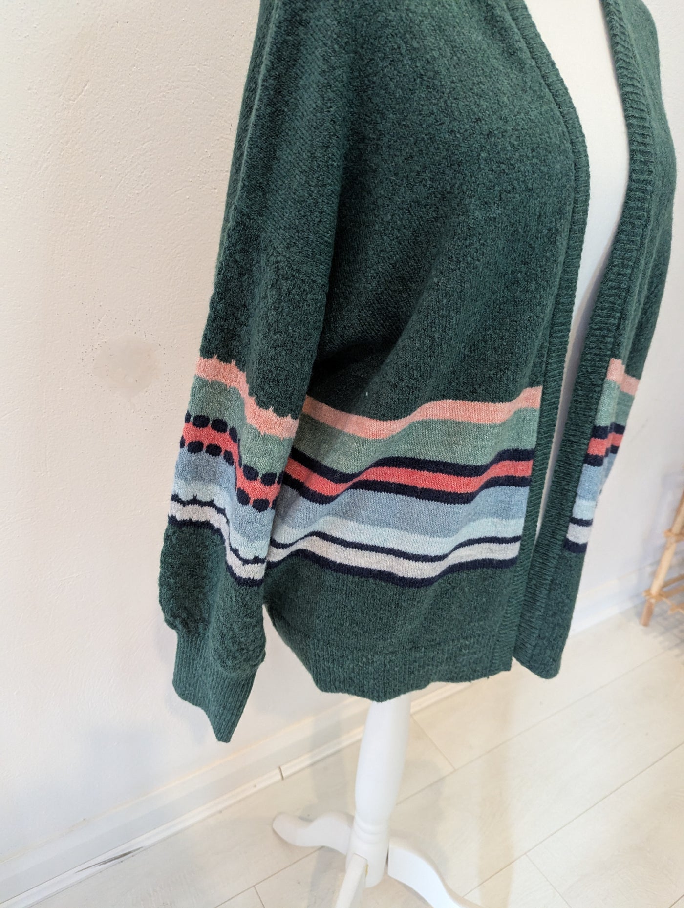 Lily & Me Green Stripe Cardigan 16 NWT RRP £65