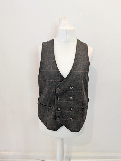 Xposed London Brown Tweed Waistcoat 10