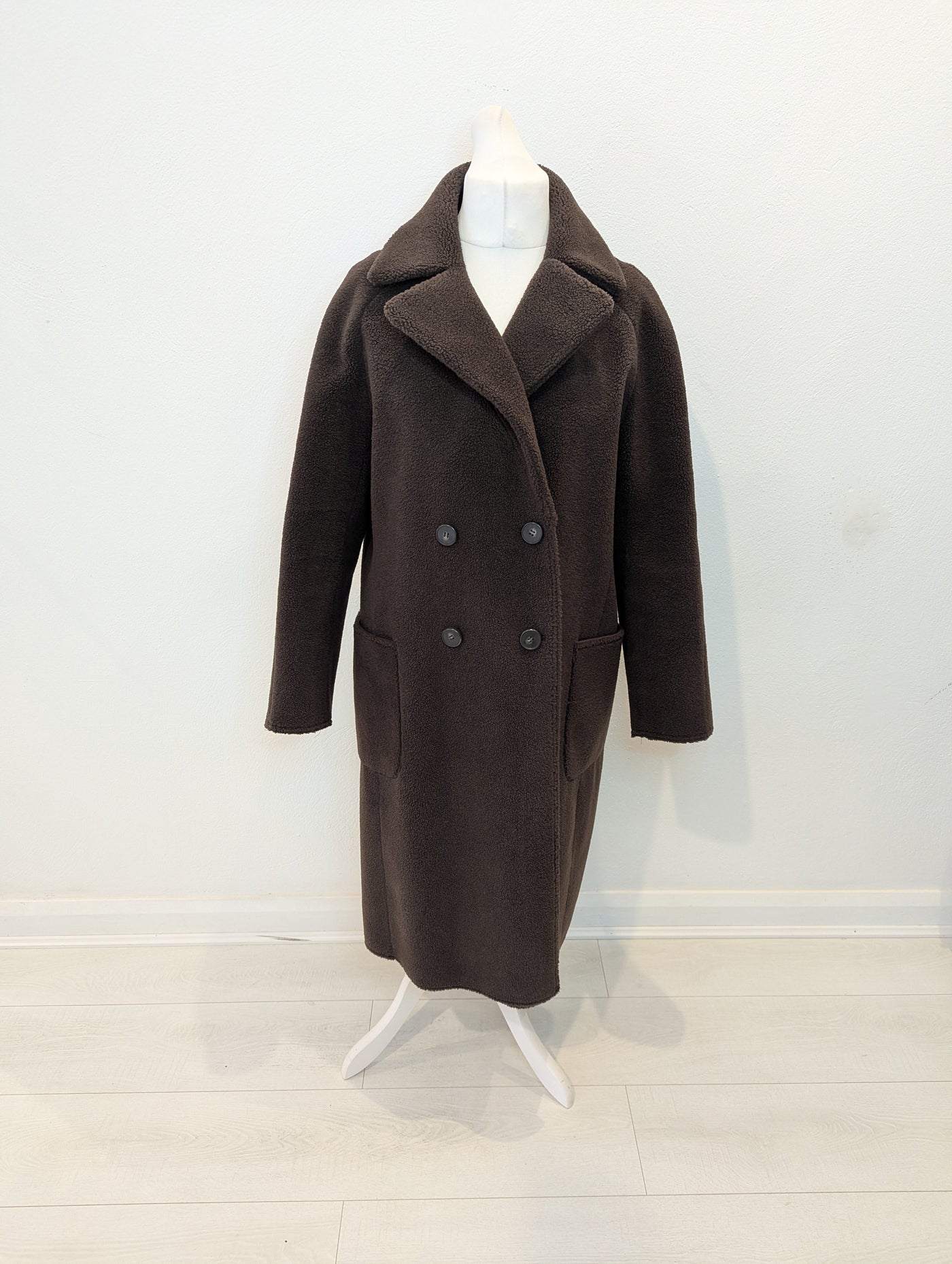 Mint Velvet Brown Teddy coat 16