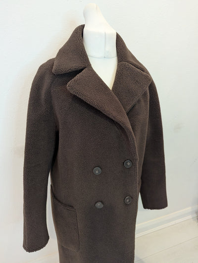 Mint Velvet Brown Teddy coat 16