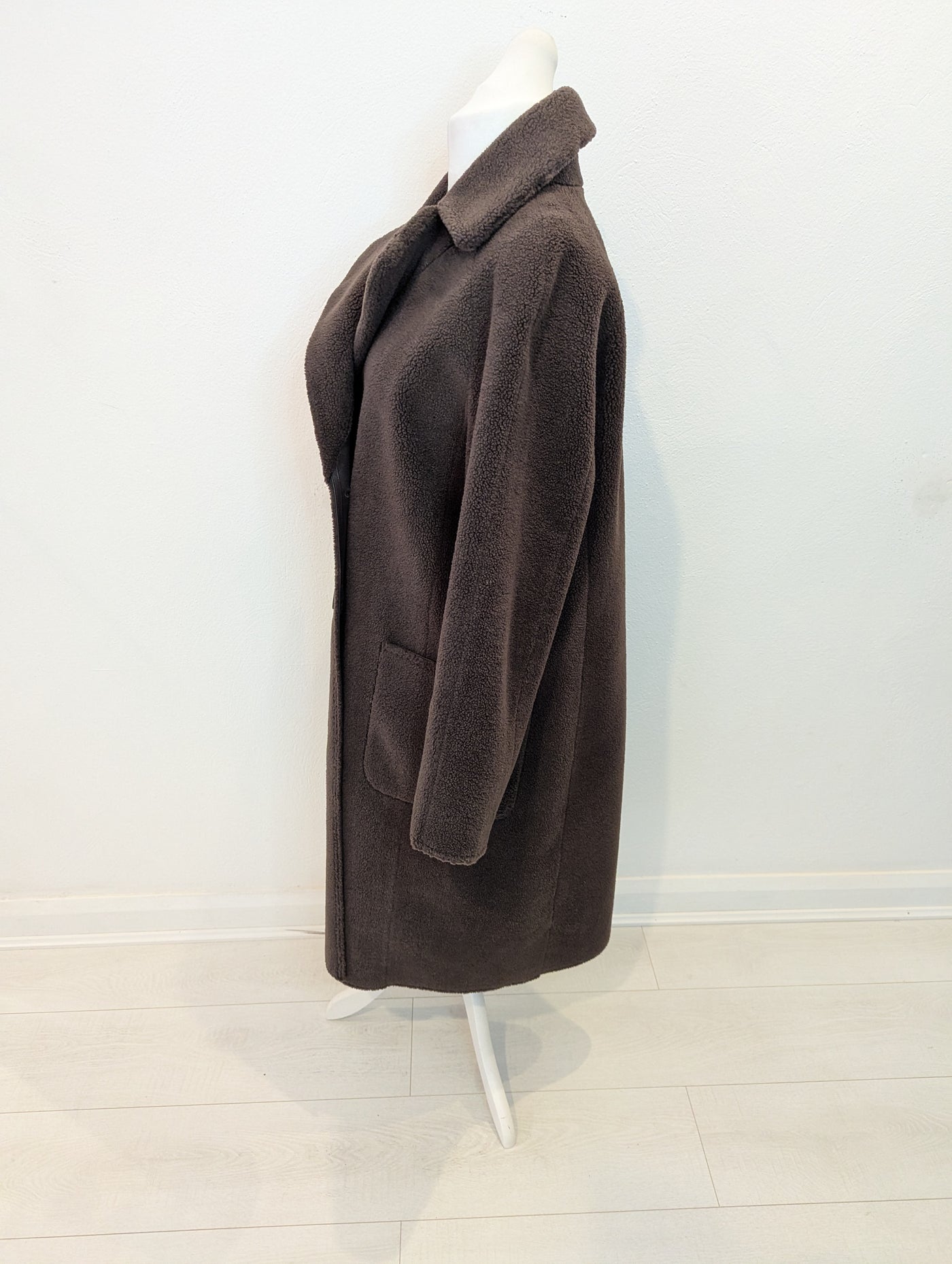 Mint Velvet Brown Teddy coat 16