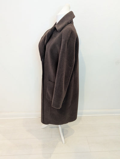 Mint Velvet Brown Teddy coat 16