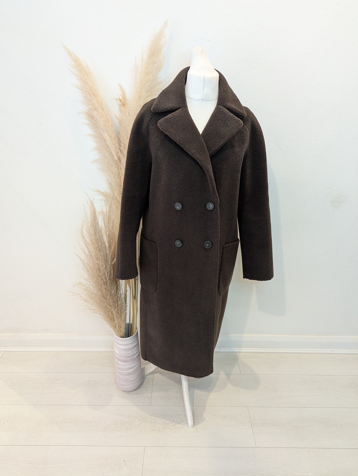 Mint Velvet Brown Teddy coat 16