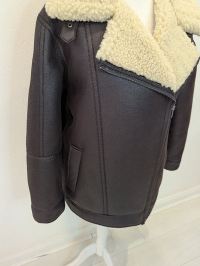 M&S Brown Aviator Jacket 16