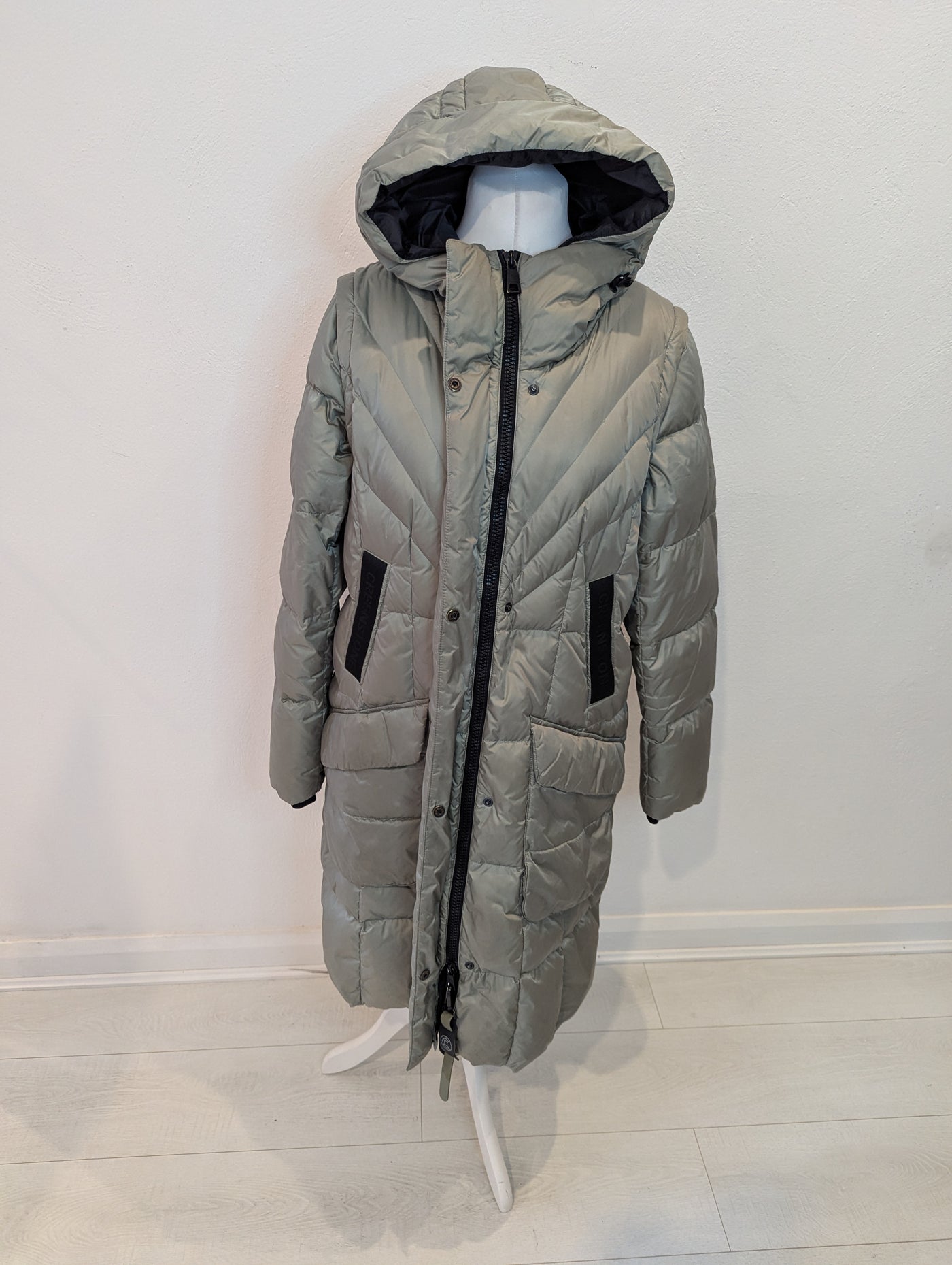 Creenstone khaki puffa coat 16