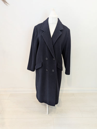 The Edinburgh Collection Navy Wool Coat 16