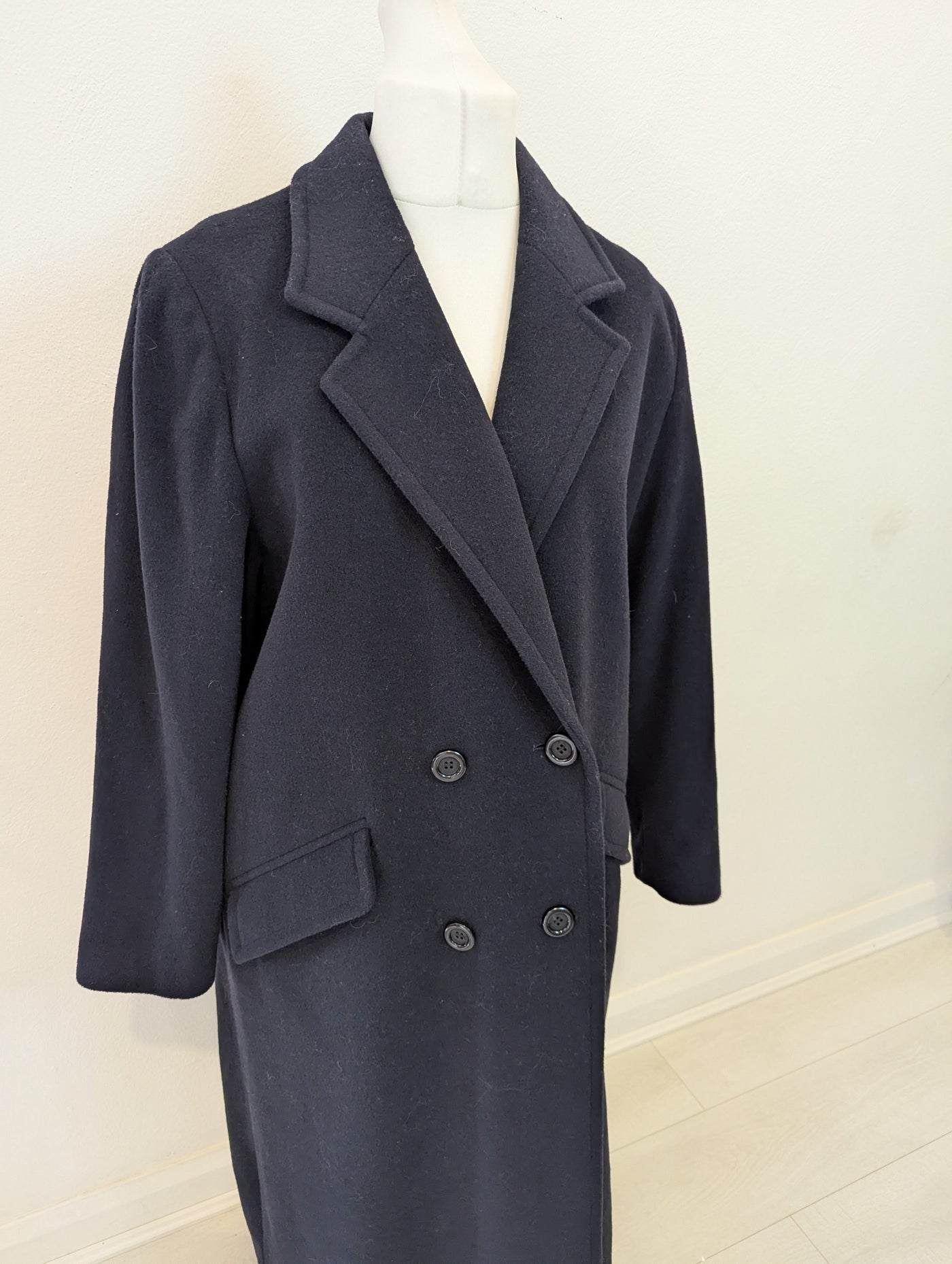 The Edinburgh Collection Navy Wool Coat 16