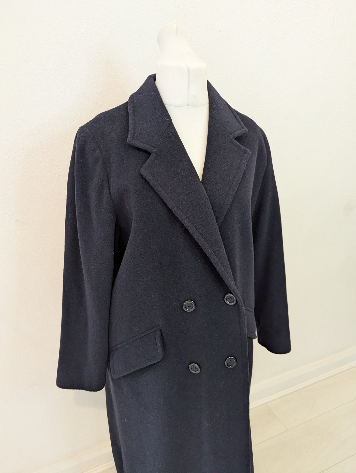 The Edinburgh Collection Navy Wool Coat 16