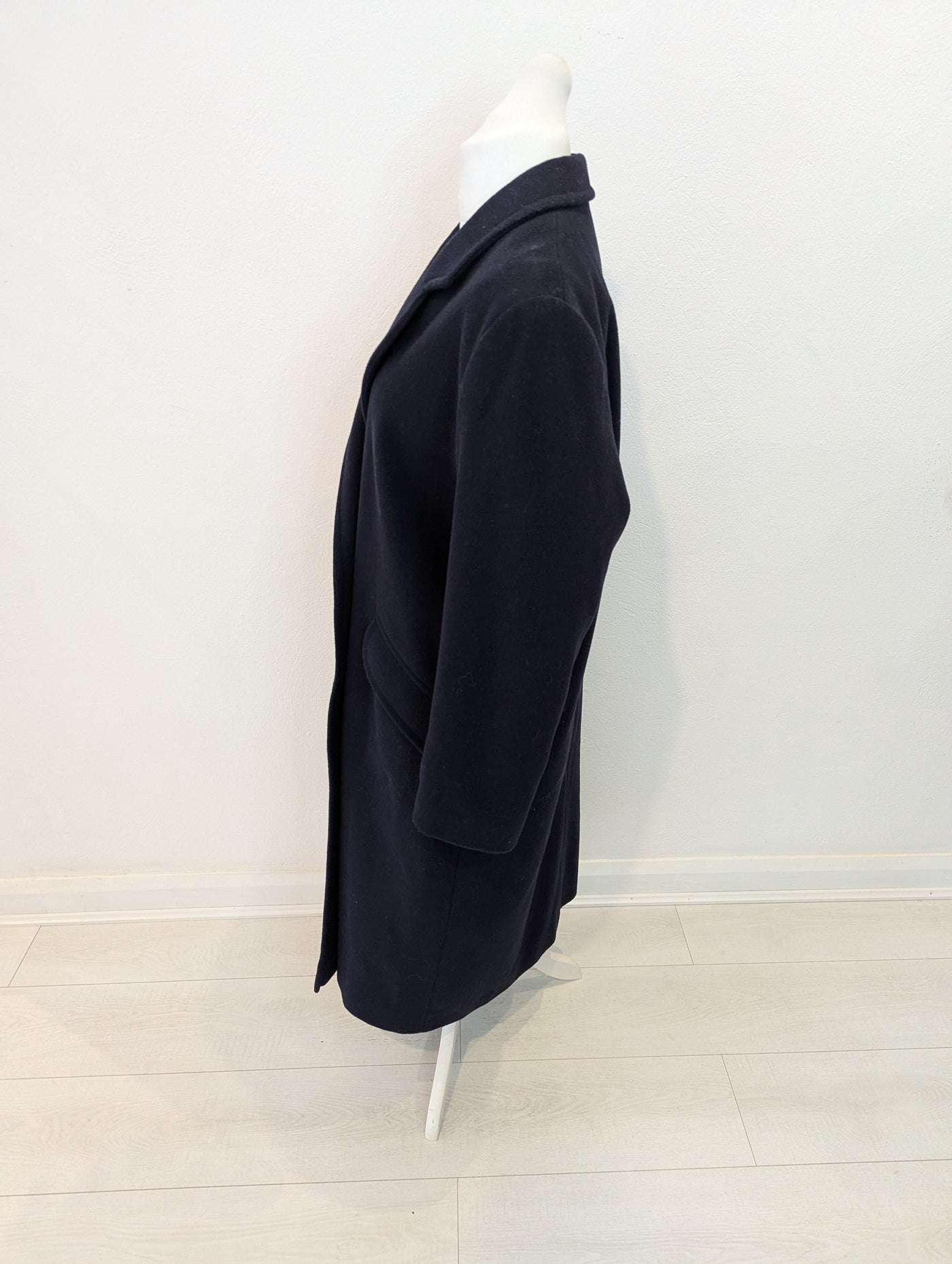The Edinburgh Collection Navy Wool Coat 16