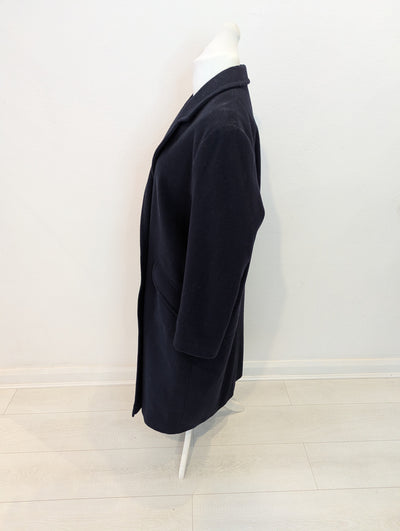 The Edinburgh Collection Navy Wool Coat 16
