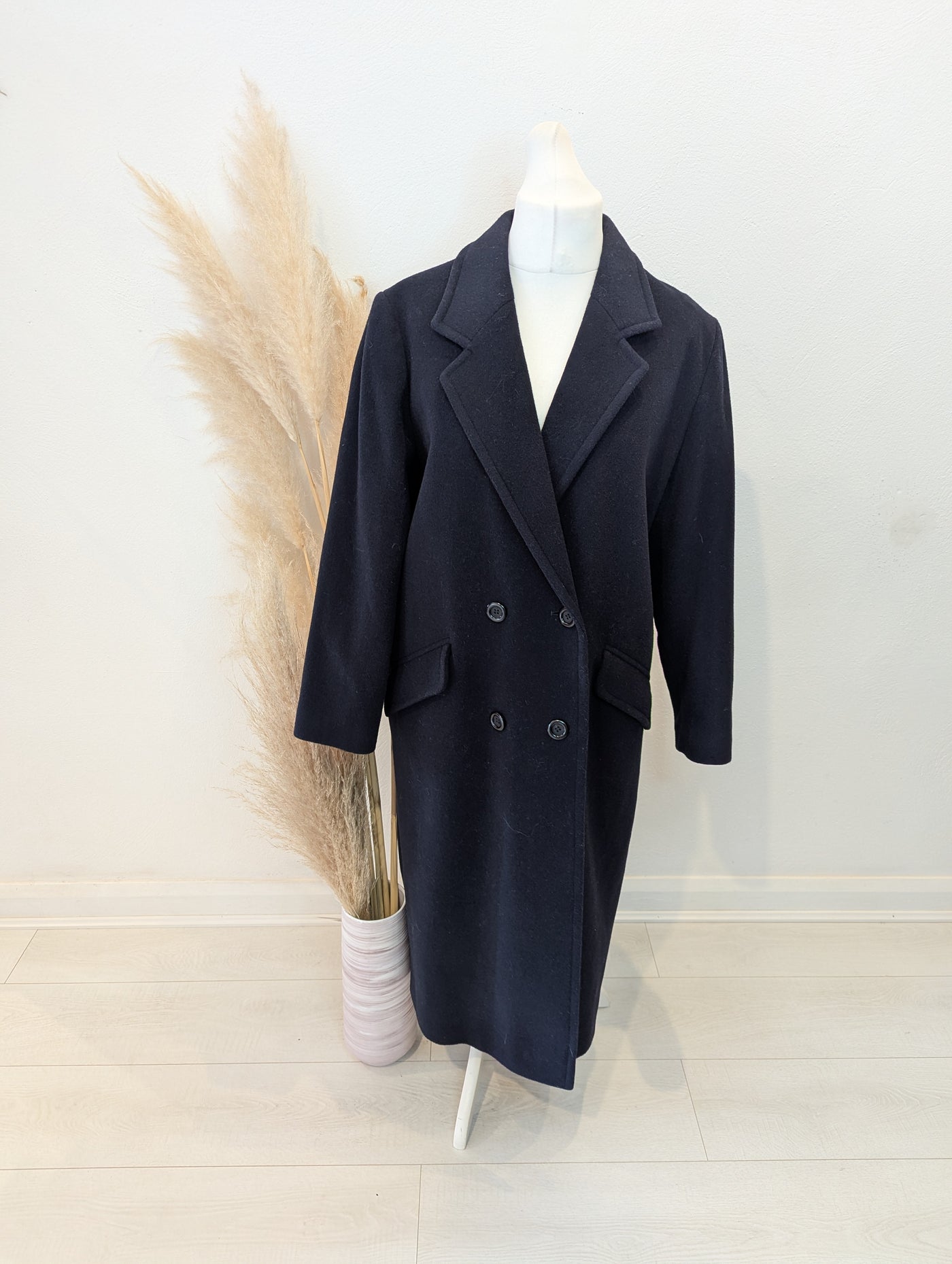 The Edinburgh Collection Navy Wool Coat 16
