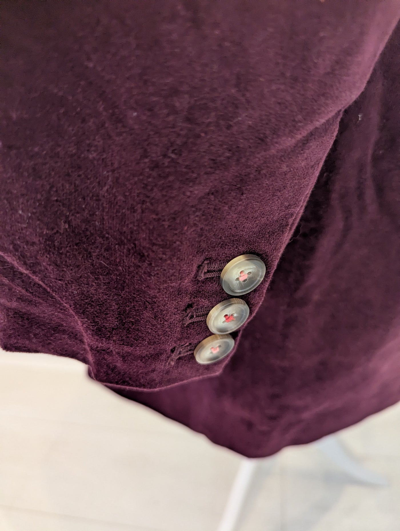 White Stuff Plum Velvet Coat 16 RRP £140