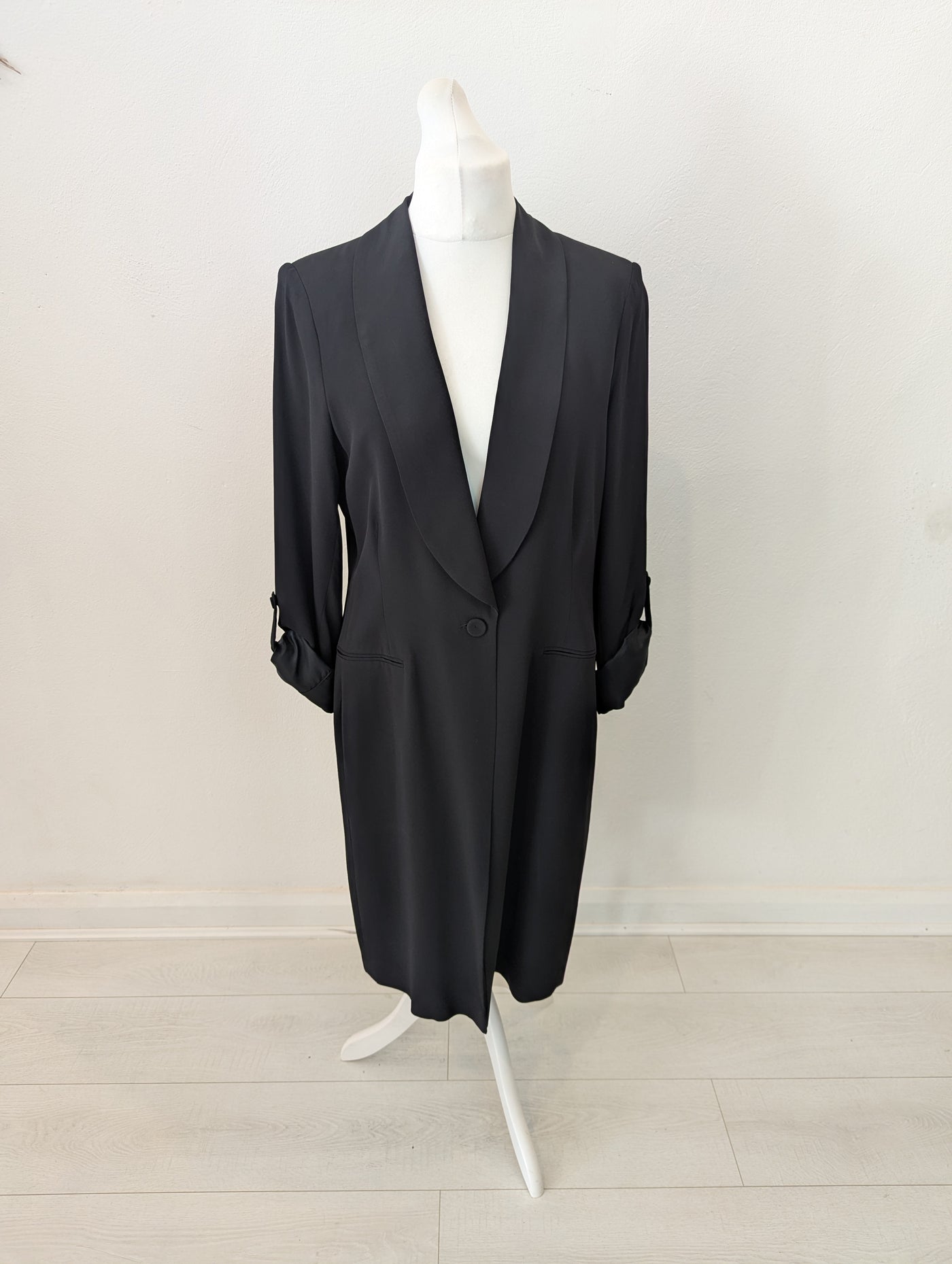 Summum Woman black longline blazer 18