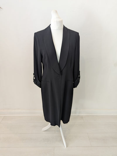 Summum Woman black longline blazer 18