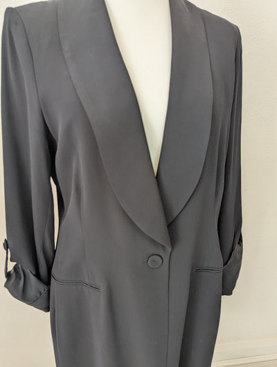 Summum Woman black longline blazer 18